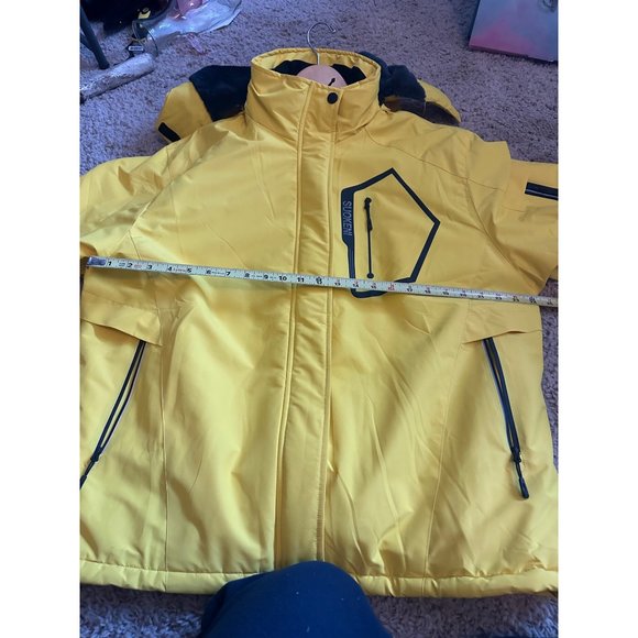 Suokeni Mens Waterproof Ski Jacket Warm Winter snow Coat Hooded Rain coat 2Xl NW - Picture 8 of 12